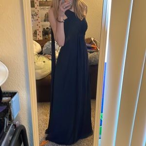 Navy blue formal dress